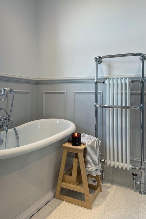 Radiator Towel Warmer, Bathroom With Radiator, Bathroom Radiator Ideas, Radiator Ideas, Flat Radiators, Wall Radiators, Traditional Towel Radiator, Tall Radiators, Bathroom Tower