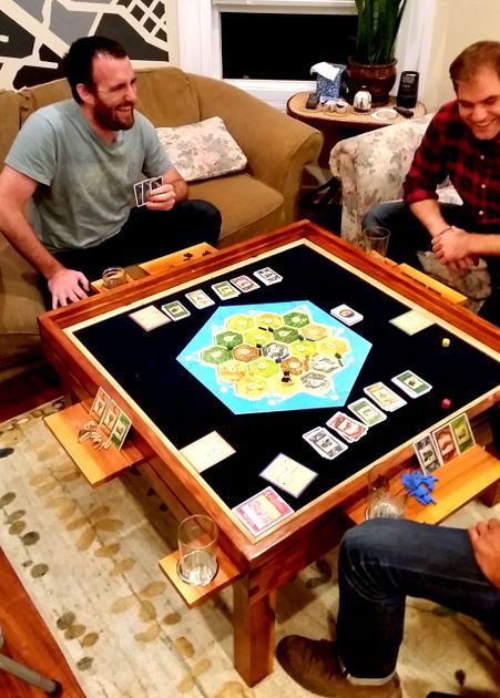 Image for Orynes Game Coffee Table, Board Game Shelf, Bord Games, Dnd Table, Shelf Fireplace, Board Game Room, Game Cafe, Puzzle Table, Kids Loft