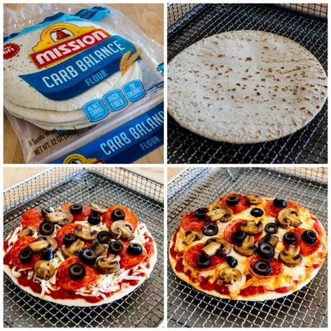 Low Carb Air Fryer Pizza, Tortilla Pizza In Air Fryer, Pizza In The Air Fryer, Air Fryer Pizza, Homemade Pizzas, Air Fried Food, Air Fryer Oven Recipes, Air Fry Recipes, Low Carb Pizza