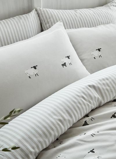 Irish Bedding & Bed Linen | Blarney Sheep Nursery Theme, Counting Sheep Nursery, Sheep Nursery Decor, Sheep Nursery, Lamb Nursery, Gender Neutral Baby Nursery, Sophie Allport, Baby Nursery Themes, Luxury Bed Sheets