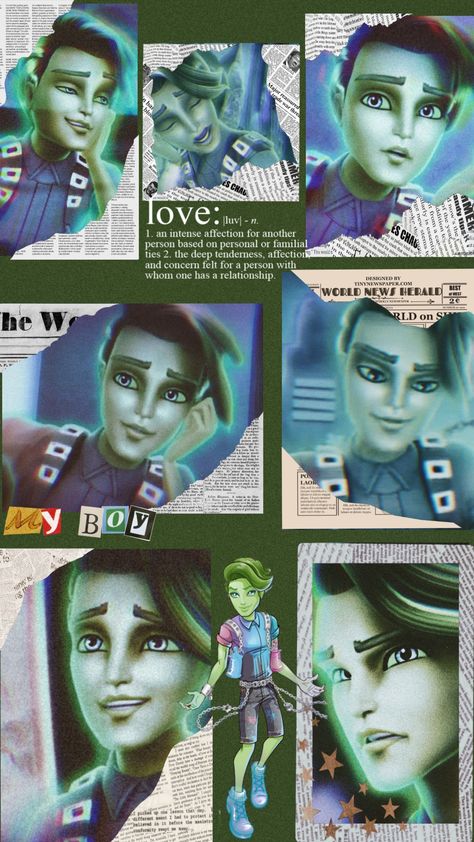 Porter from monster high, i think he so cool :) Porter Geiss Icon, Monster High Spectra And Porter, Porter Monster High, Spectra X Porter, Monster High Porter Geiss, Spectra And Porter, Monster High Aesthetic Wallpaper, Porter Geiss, Mh Wallpaper