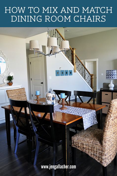 Mix Dining Room Chairs, How To Mix And Match Dining Chairs, Mix Dining Chairs, Mix And Match Dining Chairs, Mix And Match Dining Room Chairs, Mixed Dining Chairs, Formal Dining Room Table, Low Country Homes, Mismatched Dining Chairs