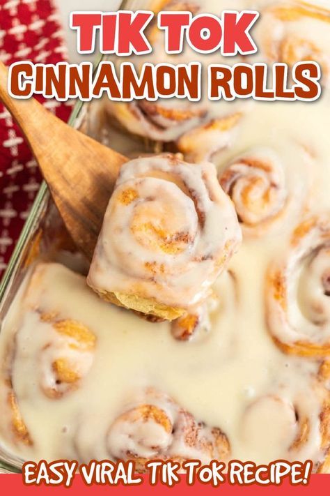 Tik Tok Cinnamon Rolls, Store Bought Cinnamon Rolls, Tiktok Cinnamon Rolls, Pillsbury Cinnamon Roll Recipes, Rhodes Cinnamon Rolls, Rhodes Rolls Recipes, Pilsbury Recipes, Orange Cinnamon Rolls, Biscuit Cinnamon Rolls