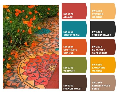 ColorSnap by Sherwin-Williams – ColorSnap by Renee C. Mexican Color Palette, Spanish Colors, Mexican Colors, African Colors, Art Hacks, Indian Colours, House Color Palettes, Paint Color Schemes, Color Schemes Colour Palettes