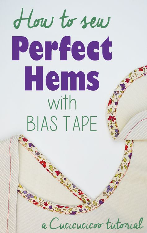 How to hem with bias tape - Easy and fast! - Cucicucicoo Sewing Tricks, Sewing Dress, Sewing Tips And Tricks, Beginner Sewing Projects Easy, Bias Binding, Leftover Fabric, Fabric Baskets, Bias Tape, Sewing Projects For Beginners