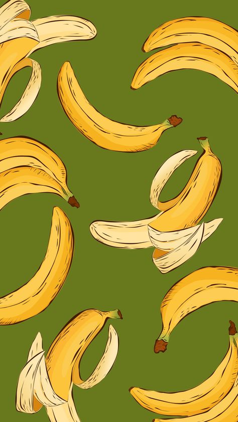 Banana Painting, Banana Wallpaper, Healthy Nutrition Plan, Lean Belly Juice, Banana Art, Banana Fruit, Belly Juice, Fruit Wallpaper, Green Banana