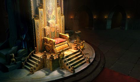 Japanese Emperor, Revelation 4, Fantasy Furniture, Luxury Furniture Living Room, Throne Chair, Throne Room, Landscape Concept, Younger Brother, Alien Concept Art