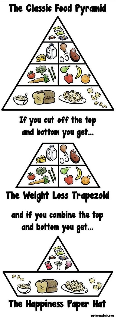 The Classic Food Pyramid, the Weight Loss Trapezoid, and the Happiness Paper Hat. Doug Funnie, The Meta Picture, Food Pyramid, Diet Vegetarian, Paper Hat, Eat Healthy, Classic Food, Funny Stories, Bones Funny