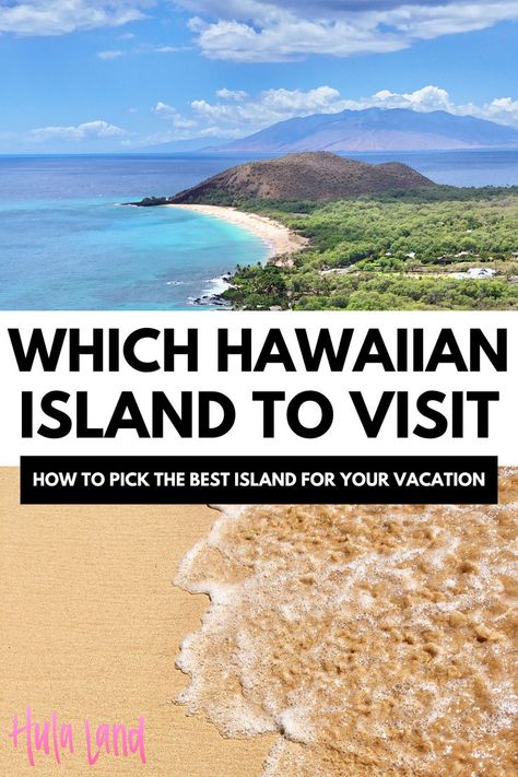 Which Hawaiian island to visit? A guide to finding the best Hawaiian island, top places to visit in Hawaii, and vacation tips for your dream getaway. Best Place To Visit In Hawaii, Hawaii Best Places To Visit, Map Of Hawaiian Islands, Best Hawaii Vacation, Hawaii Anniversary Trip, Hawaii Tips And Tricks, Best Time To Visit Hawaii, Best Island To Visit In Hawaii, Hawaii Travel Aesthetic