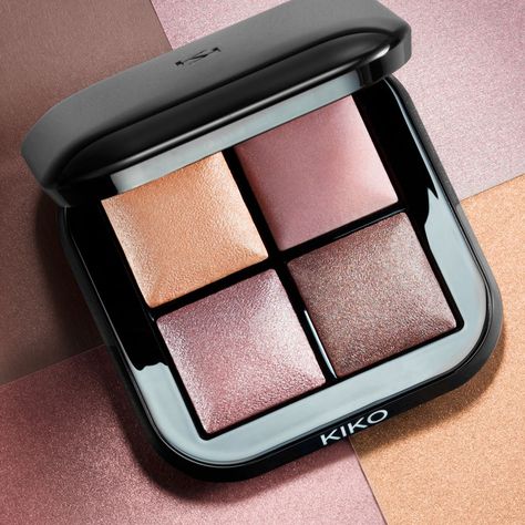 KIKO Milano Official on Instagram: “4 of the best hues to do neutral glam in one handy eyeshadow palette! ✨ Bright Quartet Baked Eyeshadow Palette 02” Kiko Eyeshadow Palette, Kiko Cosmetics, Neutral Glam, Makeup Tutorial Mac, Revolution Eyeshadow, Baked Eyeshadow, Makeup Pictorial, Makeup Accesories, Makeup For Hazel Eyes