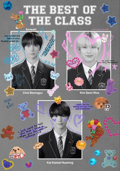 Kpop High School Concept, Doodle Yearbook, Yearbook Doodles, Comic Book Yearbook, Yearbook Themes Ideas Creative, Kpop Yearbook, Yearbook Design Layout, Architectural Trees, Kpop Graphic