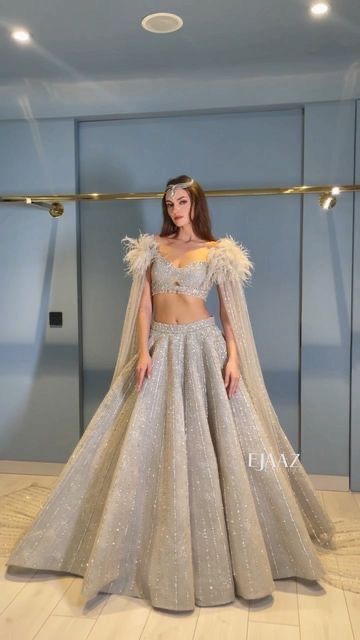 Ejaaz Couture Lehenga, Bridal Lehenga For Sangeet, Wedding Outfits For Reception, Ejaazcouture Lehenga Bridal, Ejaazcouture Lehenga, Dress Idea For Wedding, Indian Wedding Bride Lehenga, Lehenga New Design, Wedding Outfits For Bride