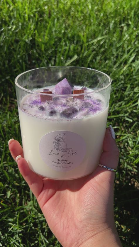 Serenity Amethyst Candle – Luvina Boutique