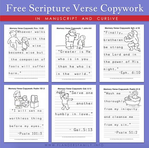 Free printable copywork Copywork Printables Free, Scripture Copywork, Free Copywork, Homeschool Copywork, Best Handwriting, Bible Homeschool, Verses For Kids, Practice Handwriting, Family Bible Study