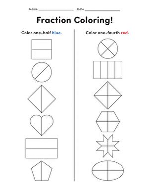 Next stop: Pinterest Fractions For Preschoolers, Fractions Worksheets For Kindergarten, Fractions Worksheets For Grade 2, Fraction Worksheets 1st Grade, Fraction Worksheet For Grade 3, Fraction Coloring Worksheets, Colouring Worksheet, Introduction To Fractions, Learning Fractions