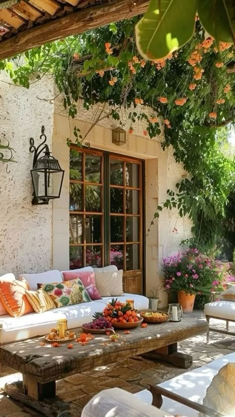 Casa Country, Dream Life House, Mediterranean Home, Mediterranean Homes, Outdoor Patio Decor, Dream House Interior, Dream House Exterior, Casas De Ensueño, Dream House Decor