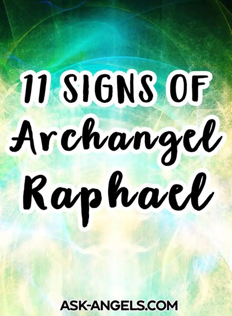 11 Signs That Archangel Raphael Is Present in Your Life Archangel Raphael Prayer, Archangel Raphael Healing, Raphael Angel, Angel Spirit, Archangel Prayers, Angel Signs, Angel Oracle Cards, Archangel Raphael, Healing Light