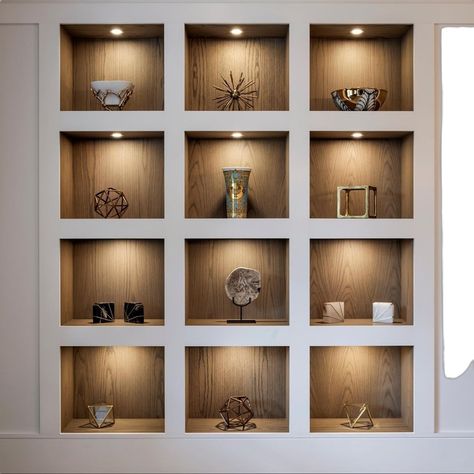 Wall Niches Ideas, Niche In Wall, Niches Ideas, Wall Niche Ideas, Display Shelf Design, Wall Niches, Niche Wall, Wall Display Cabinet, Wall Display Shelves