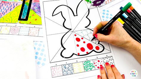 Roll the Dice, Draw and Colour - Kids Easter Activity - Arty Crafty Kids Drawing Easter, Draw And Colour, Counting Activity, Easter Templates, Easter Activity, Easter Activities For Kids, 3rd Grade Art, Roll The Dice, Booklet Design