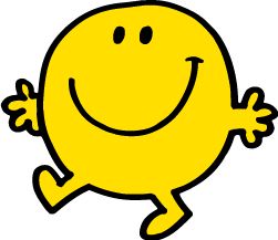 Mr Happy!! Mr Smiley, Thumbs Up Smiley, Mental Health Campaigns, 151 Pokemon, Circular Logo, Smiley Emoji, Mr Men, Little Miss Sunshine, Face Characters