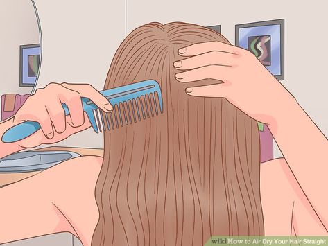 How To Keep Your Hair Straight Forever, How To Dry Hair Straight, How To Make Your Hair Dry Straight, Long Haircut Air Dry, Air Dry Straight Hair, How To Dry Your Hair Straight, How To Dry Your Hair Faster, How To Dry Your Hair Faster Without Heat, How To Dry Hair Without Frizz