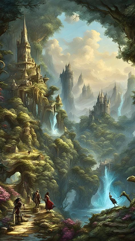 #fantasyart #fantasy #landscape #nature Fantasy Landscapes Forests, Fantasy Mountains, Book Planning, Fantasy Aesthetic, Landscape Nature, Art Nature, Fantasy Landscape, Fantasy World, Nature Art