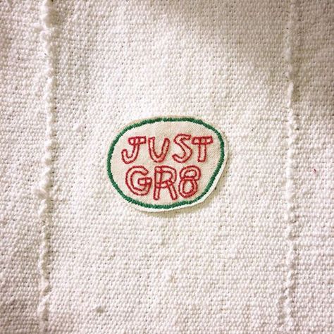 The Creative Art of Visible Mending Embroidery Label, Embroidered Labels, Visible Mending, Sewing Tags, 자수 디자인, Patch Work, Clothing Tags, Tag Design, Vintage Labels