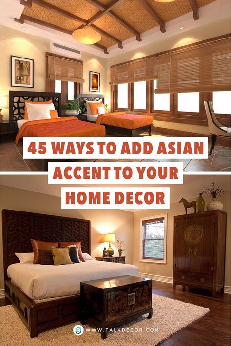 Modern Asian Decor Bedroom, Asian Style Home Interiors, Asian Themed Living Room, Asian Influence Decor, Mid Century Modern Asian Decor, South East Asian Interior Design, South East Asian Home Decor, Vintage Asian Home Decor, Asian Modern Interior