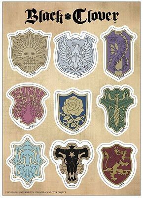 Black Clover Squad, Black Clover Symbol, Black Clover Black Bulls Squad, Black Clover Magic Knights, Black Clover Stickers, Black Clover Tattoo Ideas, Black Clover Tattoo, Clover Symbol, Knight Squad