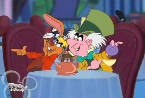 House of Mouse Mad Hatter And March Hare, The March Hare, House Of Mouse, Alice In Wonderland Tea Party Birthday, The Mad Hatter, March Hare, Disney Images, Alice In Wonderland Tea Party, House Mouse