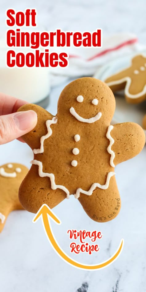 Easy Gingerbread Cookie Recipe, Gingerbread Man Cookie Recipe, Gingerbread Cookie Mix, Gingerbread Man Recipe, Easy Gingerbread Cookies, Best Gingerbread Cookies, Dessert Cravings, Soft Gingerbread, Chewy Gingerbread Cookies