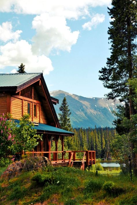 Luxury Log Home Accommodation in British Columbia — The Chilko Experience Wilderness Resort Beach Shacks, Wilderness Resort, Luxury Log Cabins, Tower House, Travel Log, Private Deck, Timber Frame Homes, Log Home, Bunk House