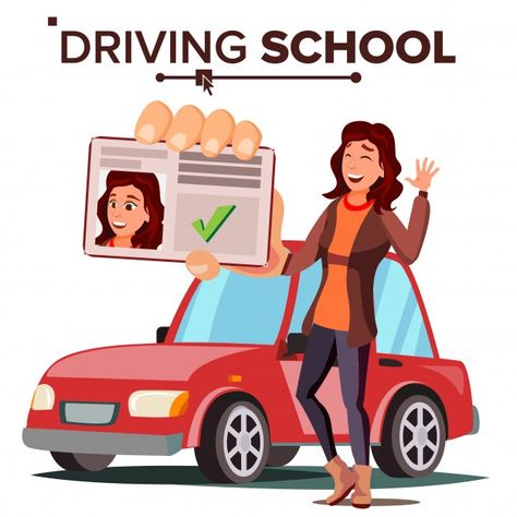 Driving Class, School Vector, How To Pass Exams, Visa Online, Logo Car, Car Vector, Learning To Drive, Driving School, Driving License