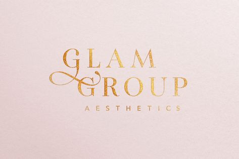 Elevate your aesthetic experience with the Glam Group Aesthetics logo and brand identity design. Our typography-driven logo embraces a modern and glamorous appeal, perfectly reflecting the essence of the brand. The all-caps serif font exudes sophistication and elegance, while the intertwined G's add a touch of uniqueness and femininity. From luxurious skincare treatments to exquisite beauty services, Glam Group Aesthetics is your destination for a truly glamorous experience. Glam Graphic Design, Glam Typography, Aesthetics Branding, Aesthetics Logo, Luxurious Skincare, Logo Minimalist, Branding Logo Design, Curated Design, Beauty Services