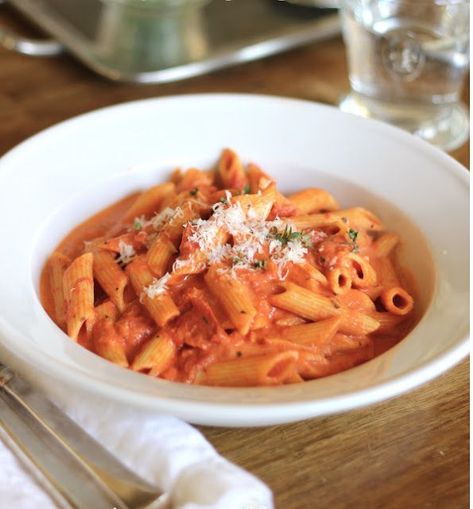 Shrimp fra Diavolo with Penne | Slightly Spicy Tomato Cream Sauce with Shrimp | Jenny Steffens Hobick | Bloglovin’ Alla Vodka Sauce, Spicy Tomato Cream Sauce, Diavolo Sauce, Shrimp Fra Diavolo, Easy Taco Salad Recipe, Fra Diavolo, Shrimp Risotto, Jenny Steffens Hobick, Tomato Cream Sauce