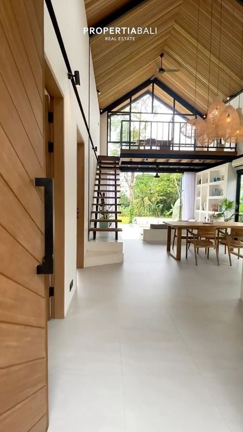 Industrial Beach House, Industrial House Interior, Cyprus House, Bali Style Home, Tropical Beach Houses, Small Villa, Apartment Loft, Industrial Home Design, Beach House Interior Design