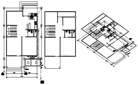 Dwg file of residential bungalow plumbing layout Residential Floor Plan, Pex Tubing Projects, Plumbing Rough In, Second Floor Plan, Plumbing Layout, Bamboo House Design, Vintage Filters, Bamboo House, Drawing Block