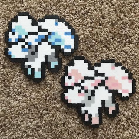 Easy Pokemon, Perler Pattern, Alolan Vulpix, Pokemon Perler, Pokemon Perler Beads, Pokemon Breeds, Perler Ideas, Easy Perler Beads Ideas, Hamma Beads