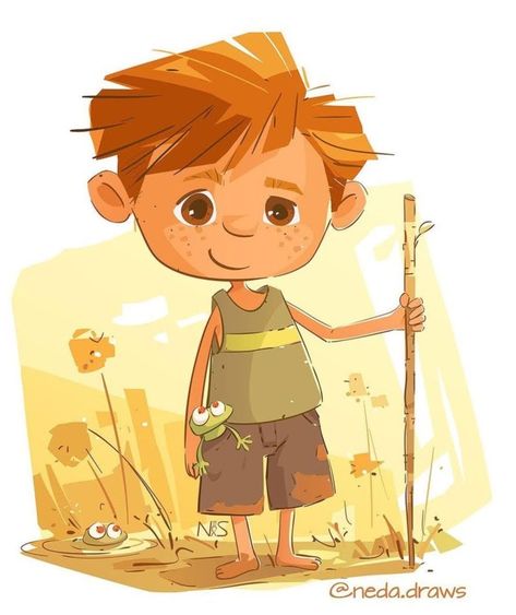 Illustration Art Kids, Boy Illustration, Picture Books Illustration, Be Alright, Book Illustration Art, Kid Character, Character Design Animation, Art Drawings For Kids, Cartoon Character Design