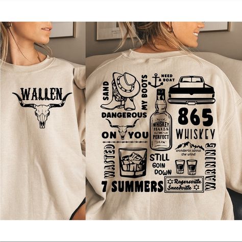 Made To Order Sizes S-3xl Available Made On A Gildan Or Port & Company Crewneck Sweatshirt Unisex Sizing Western Sweatshirts, Country Music Shirt, Music Sweatshirts, Bulls Shirt, Cowboy Design, Cowboy Girl, Country Music Shirts, Western Shirts, Unisex Shorts