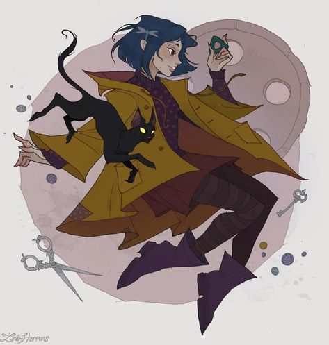 Zaynab Core, Coraline And Wybie, Coraline Art, Coraline Aesthetic, Coraline Jones, Tim Burton Art, Sleepy Hollow, Coraline, A Drawing