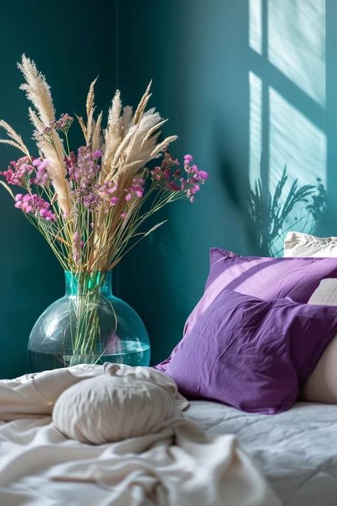 Teal bedroom decor