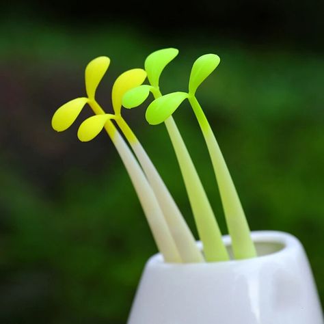 Bean Sprout, Funny School, Gel Ink Pens, Cute Pens, Pencil Writing, Writing Supplies, Pen Tool, School Stationery, Cute Stationery