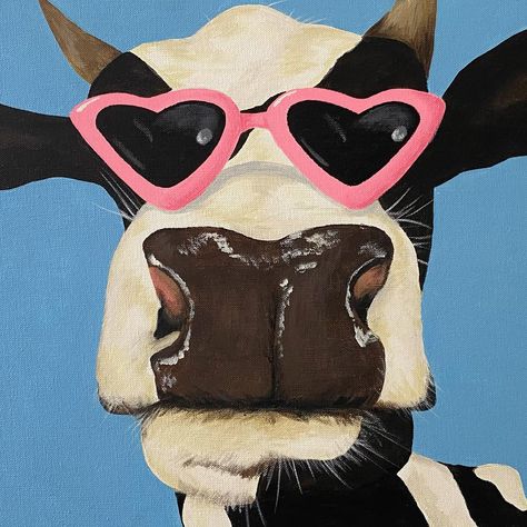 Cow Painting Ideas, Cow Paintings On Canvas, Halloween Pumpkins Painted, Name Suggestions, Baby Cow, Cow Painting, Art Painting Gallery, Baby Cows, Cow Art