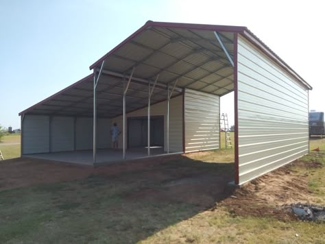 Camper Carport, Rv Pole Barn Ideas, Covered Rv Parking Home, Diy Rv Carport Cheap, Stained Concrete Driveway, Rv Covered Parking Carport Designs, Rv Carport With Storage Room, Porch For Camper, Rv Carports