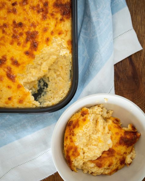 Baked Cheese Grits from a Lowcountry Matriarch | Cup of Jo Baked Cheese Grits, Cheese Grits Casserole, Cheese Grits Recipe, Grits Casserole, Gullah Geechee, Cheesy Grits, Grits Recipe, Cheese Grits, Cup Of Jo