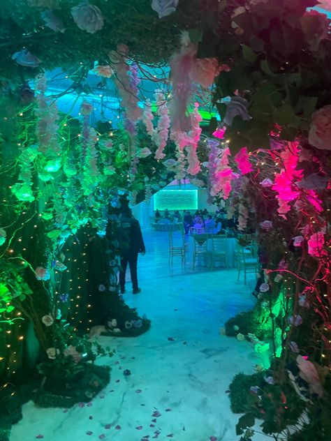 Avatar Theme Party Decor, Bayou Prom Theme, Night On The Bayou Theme, Night In The Bayou Prom, Under The Sea Party Aesthetic, Haunted Ocean Halloween, Ocean Party Aesthetic, Avatar The Way Of Water Party, Underwater Set Design