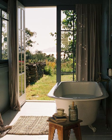 Hayley andersen (@haylsaonfilm) posted on Instagram: “How every day should end | #canona1 #portra800” • Dec 9, 2021 at 7:52am UTC Room With French Doors, Tub Room, The Burrow, Deco Bathroom, Oyster Bay, Hello Weekend, Interior Windows, Clawfoot Tub, Swansea