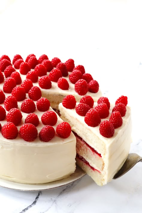 Raspberry Desserts Cake, White Chocolate Cake Recipe, White Chocolate Cream Cheese Frosting, Lisa Birthday, White Chocolate Raspberry Cake, Chocolate Raspberry Mousse Cake, Raspberry Cake Recipes, Best White Chocolate, White Chocolate Cream