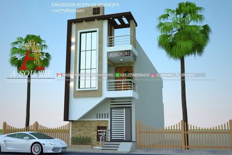 A-SQUARE 3D DESIGNS on Instagram: “15X40 HOUSE A-square 3d design best house design, Row house 3D elevation 3D Visualization Project Follow :👉 @a_square_3d_designs DM 📩 for…” 15x40 House Elevation, Best House Design, 3d Elevation, Simple House Plans, Row House, Home Building Design, House Elevation, 3d Visualization, Building Design